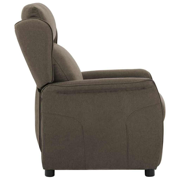 vidaXL Sun Lounger Taupe 66.5 x 94 x 101.5 cm Polyester