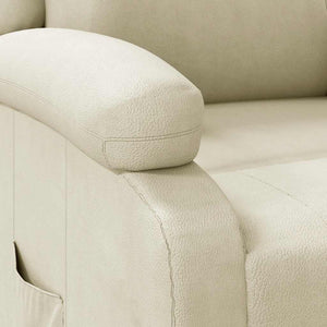 vidaXL Recliner White Faux Leather