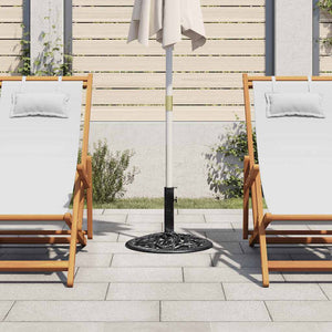 vidaXL Parasol Base Black 48x48x33 cm Cast Iron