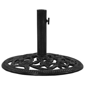 vidaXL Parasol Base Black 48x48x33 cm Cast Iron