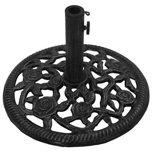 vidaXL Parasol Base Black 48x48x33 cm Cast Iron