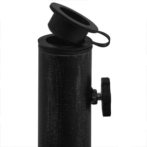 vidaXL Parasol Base Black 48x48x33 cm Cast Iron