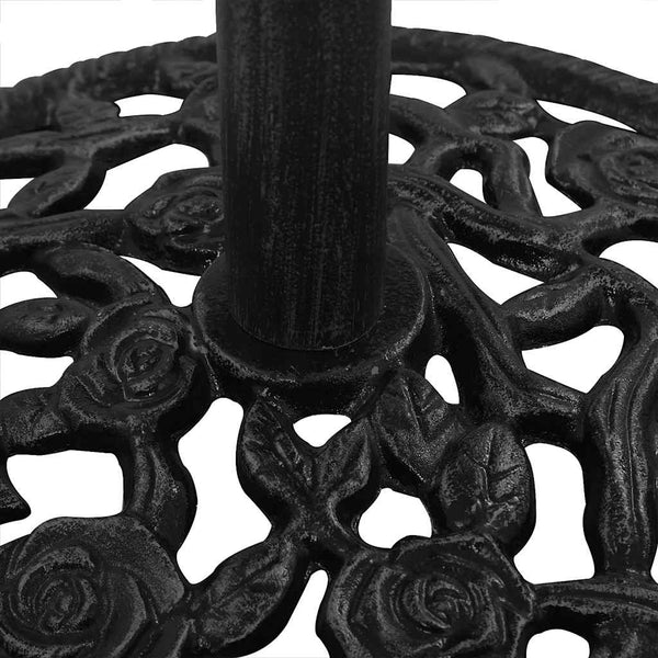 vidaXL Parasol Base Black 48x48x33 cm Cast Iron