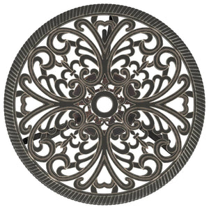 vidaXL 3-Piece Cast Aluminum Bistro Set Bronze