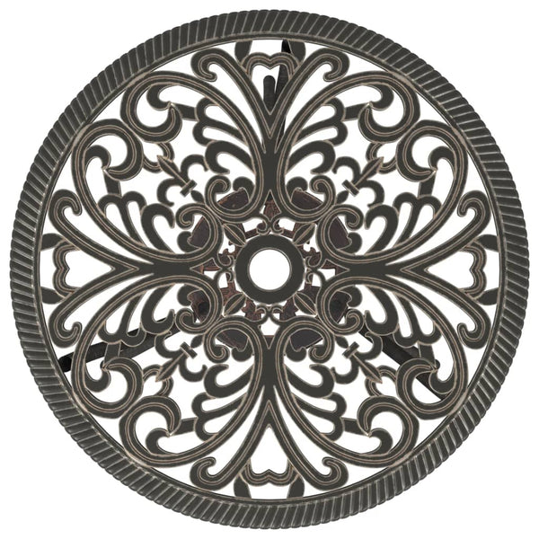 vidaXL 3-Piece Cast Aluminum Bistro Set Bronze
