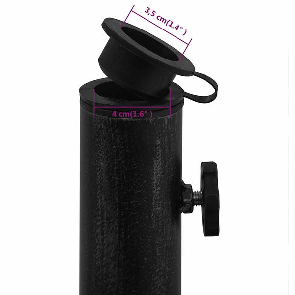 vidaXL Parasol Base Black 40x40x32 cm Cast Iron