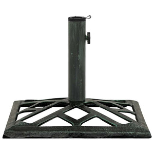 vidaXL Parasol Base Green 44x44x31 cm Cast Iron