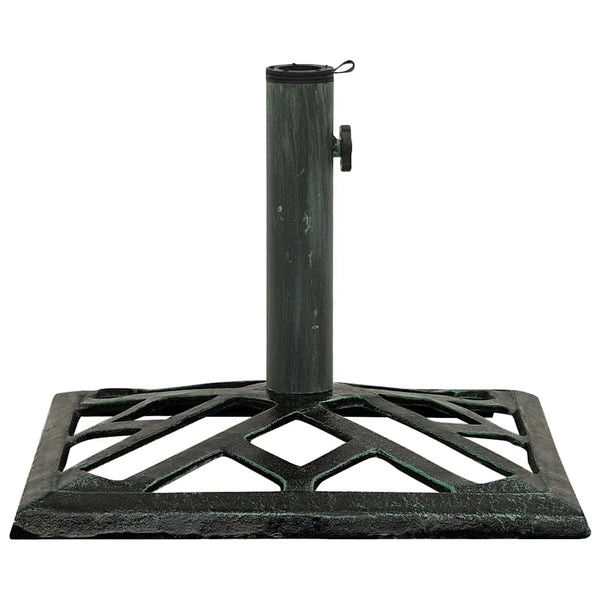 vidaXL Parasol Base Green 44x44x31 cm Cast Iron