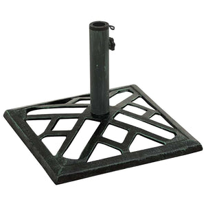 vidaXL Parasol Base Green 44x44x31 cm Cast Iron