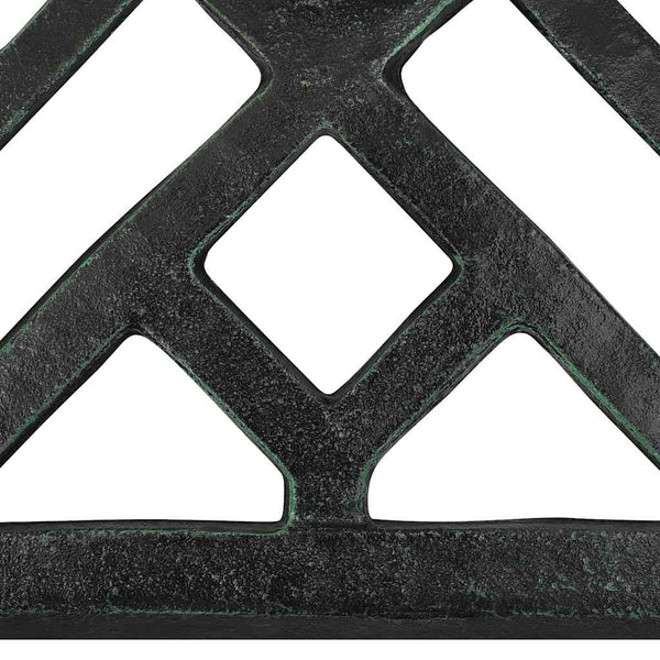 vidaXL Parasol Base Green 44x44x31 cm Cast Iron