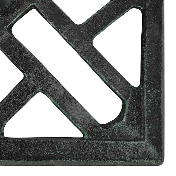 vidaXL Parasol Base Green 44x44x31 cm Cast Iron