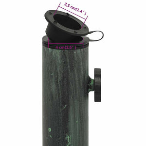 vidaXL Parasol Base Green 44x44x31 cm Cast Iron