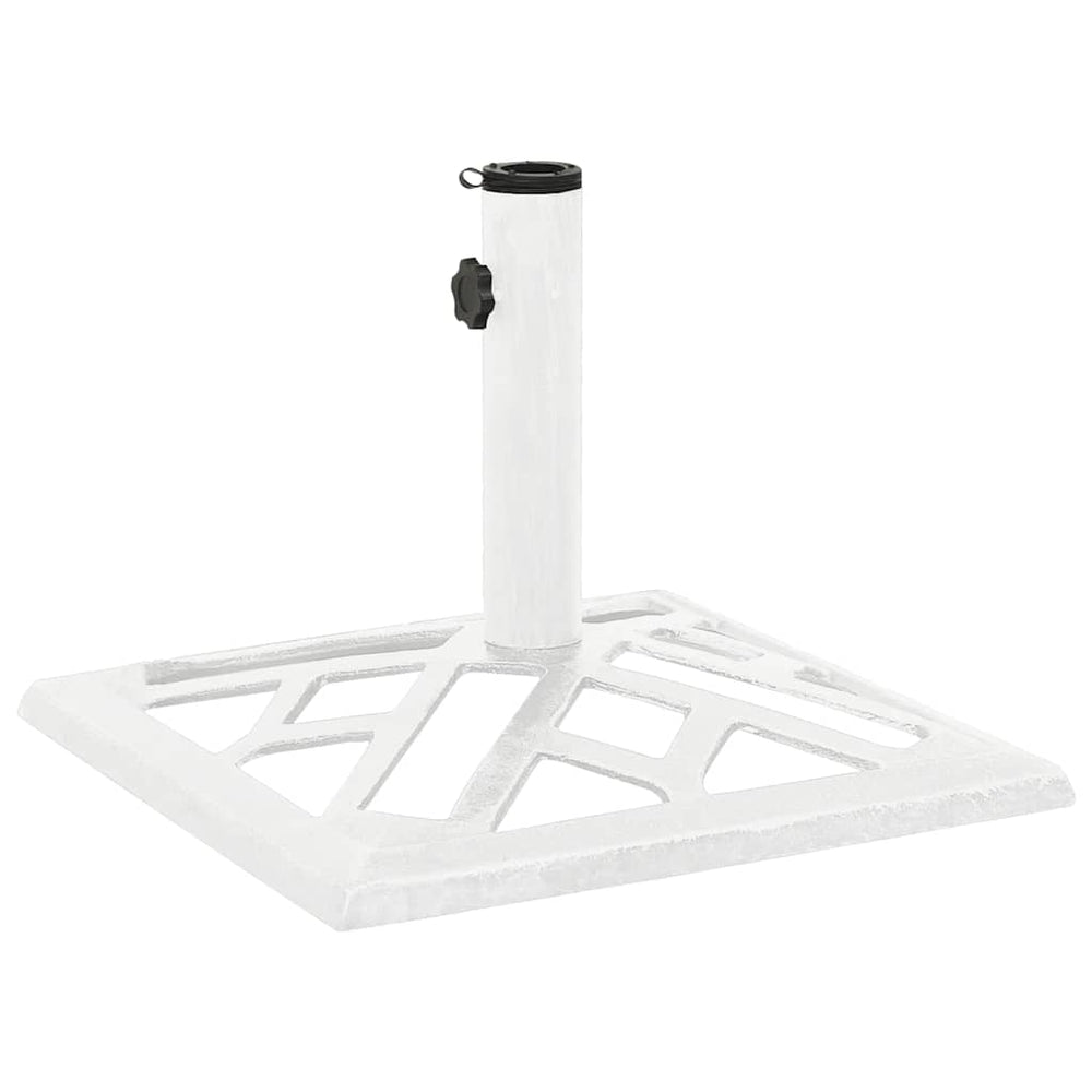 vidaXL Parasol Base White 44x44x31 cm Cast Iron