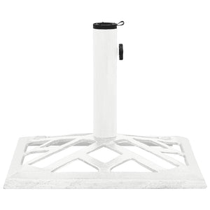 vidaXL Parasol Base White 44x44x31 cm Cast Iron