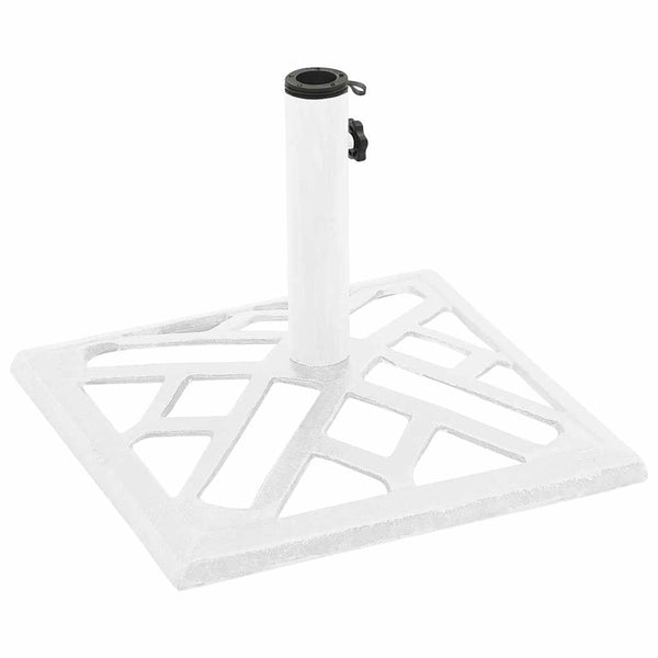 vidaXL Parasol Base White 44x44x31 cm Cast Iron