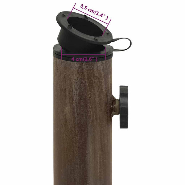 vidaXL Parasol Base Bronze 44x44x31 cm Cast Iron