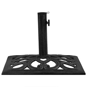 vidaXL Parasol Base Black 47x47x33 cm Cast Iron