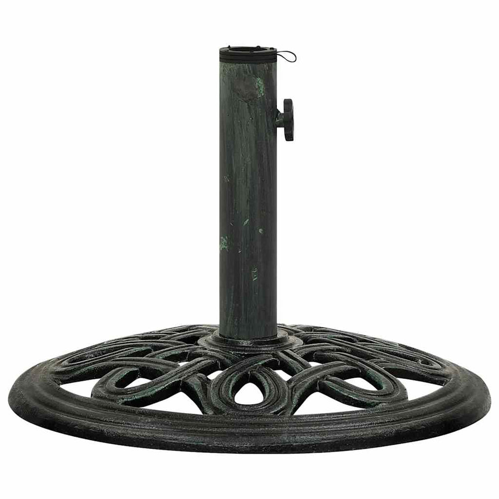 vidaXL Parasol Base Green 40x40x32 cm Cast Iron
