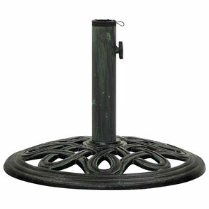 vidaXL Parasol Base Green 40x40x32 cm Cast Iron