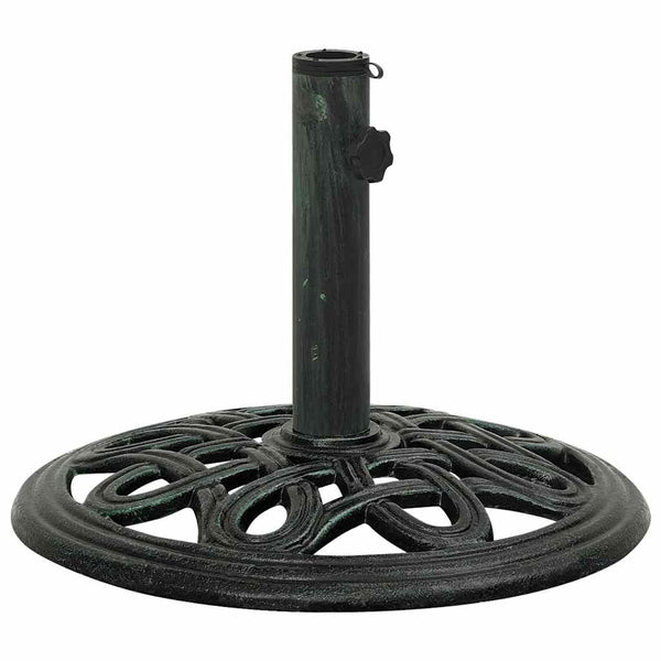 vidaXL Parasol Base Green 40x40x32 cm Cast Iron
