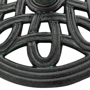 vidaXL Parasol Base Green 40x40x32 cm Cast Iron