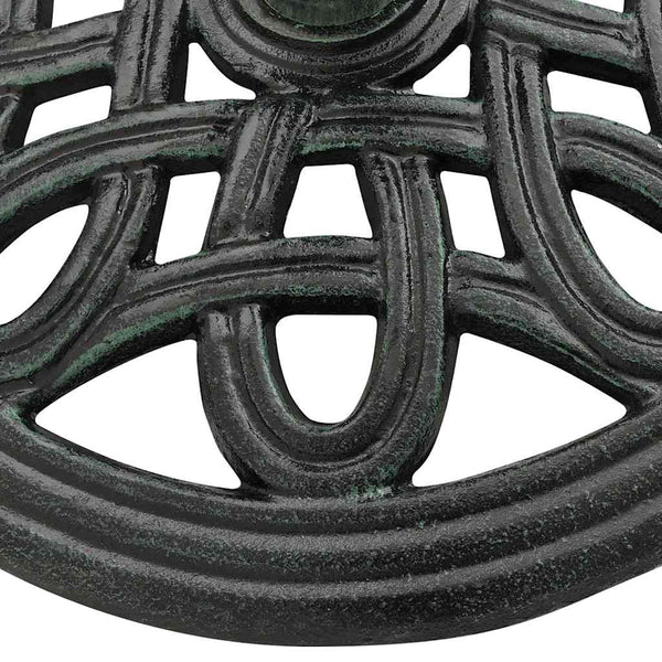vidaXL Parasol Base Green 40x40x32 cm Cast Iron