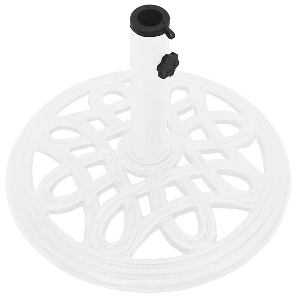 vidaXL Parasol Base White 40x40x32 cm Cast Iron