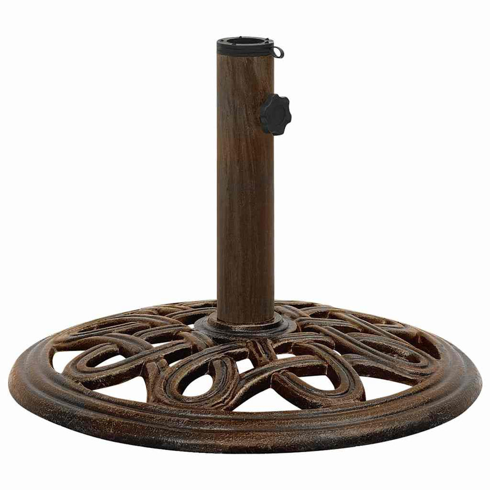 vidaXL Parasol Base Bronze 40x40x32 cm Cast Iron