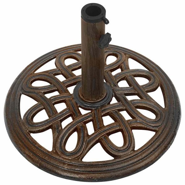 vidaXL Parasol Base Bronze 40x40x32 cm Cast Iron