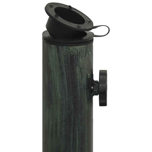 vidaXL Parasol Base Green 45x45x30 cm Cast Iron