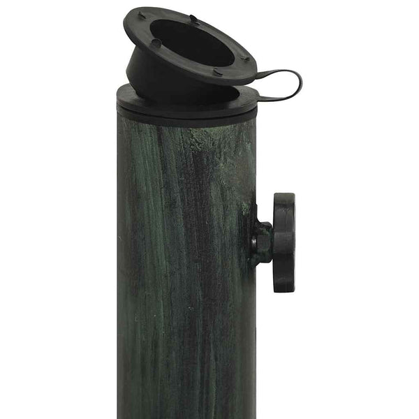 vidaXL Parasol Base Green 45x45x30 cm Cast Iron