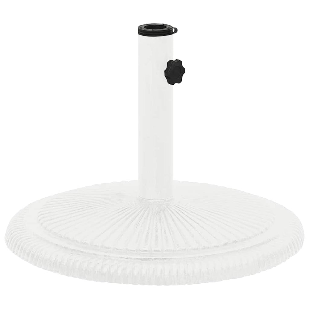 vidaXL Parasol Base White 45x45x30 cm Cast Iron