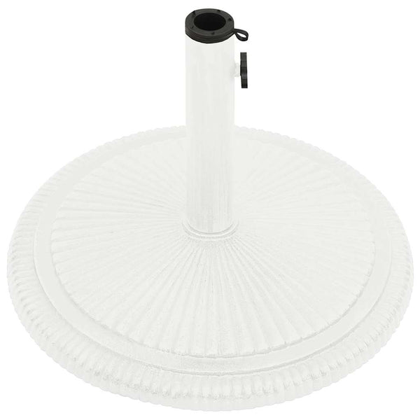 vidaXL Parasol Base White 45x45x30 cm Cast Iron