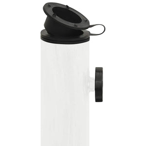 vidaXL Parasol Base White 45x45x30 cm Cast Iron