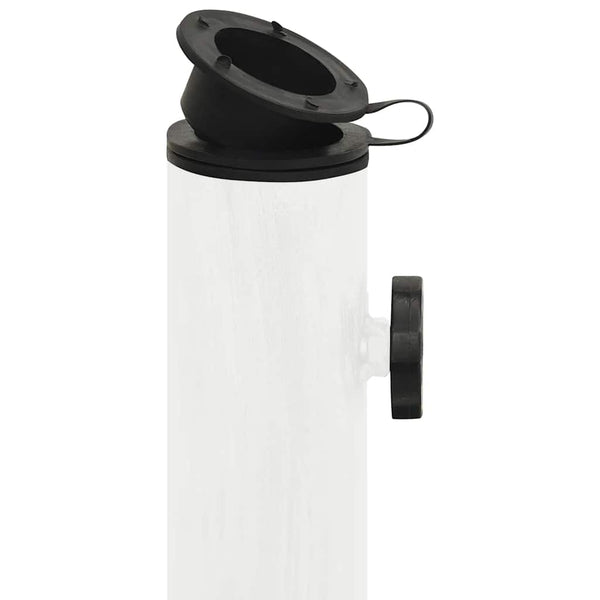 vidaXL Parasol Base White 45x45x30 cm Cast Iron