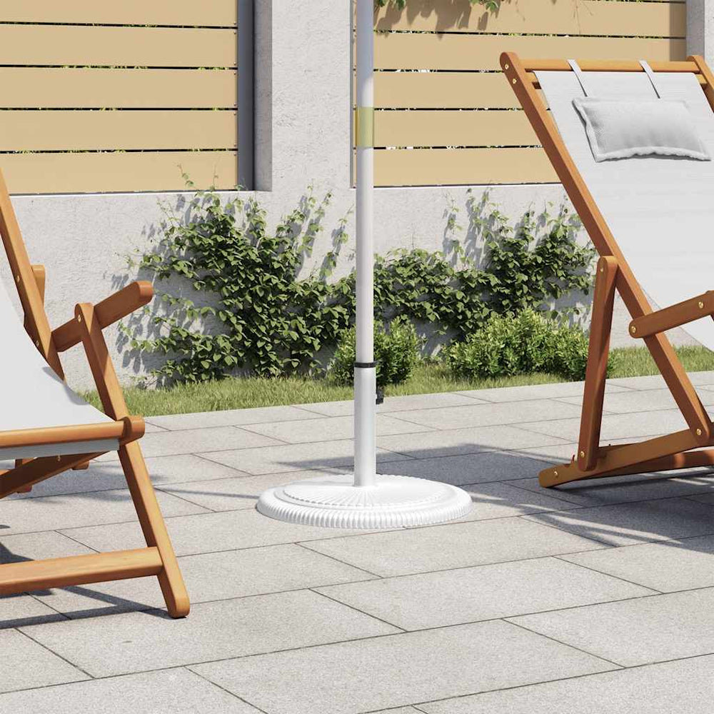 vidaXL Parasol Base White 45x45x30 cm Cast Iron