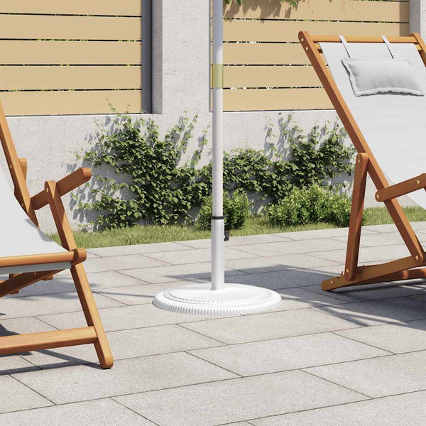 vidaXL Parasol Base White 45x45x30 cm Cast Iron