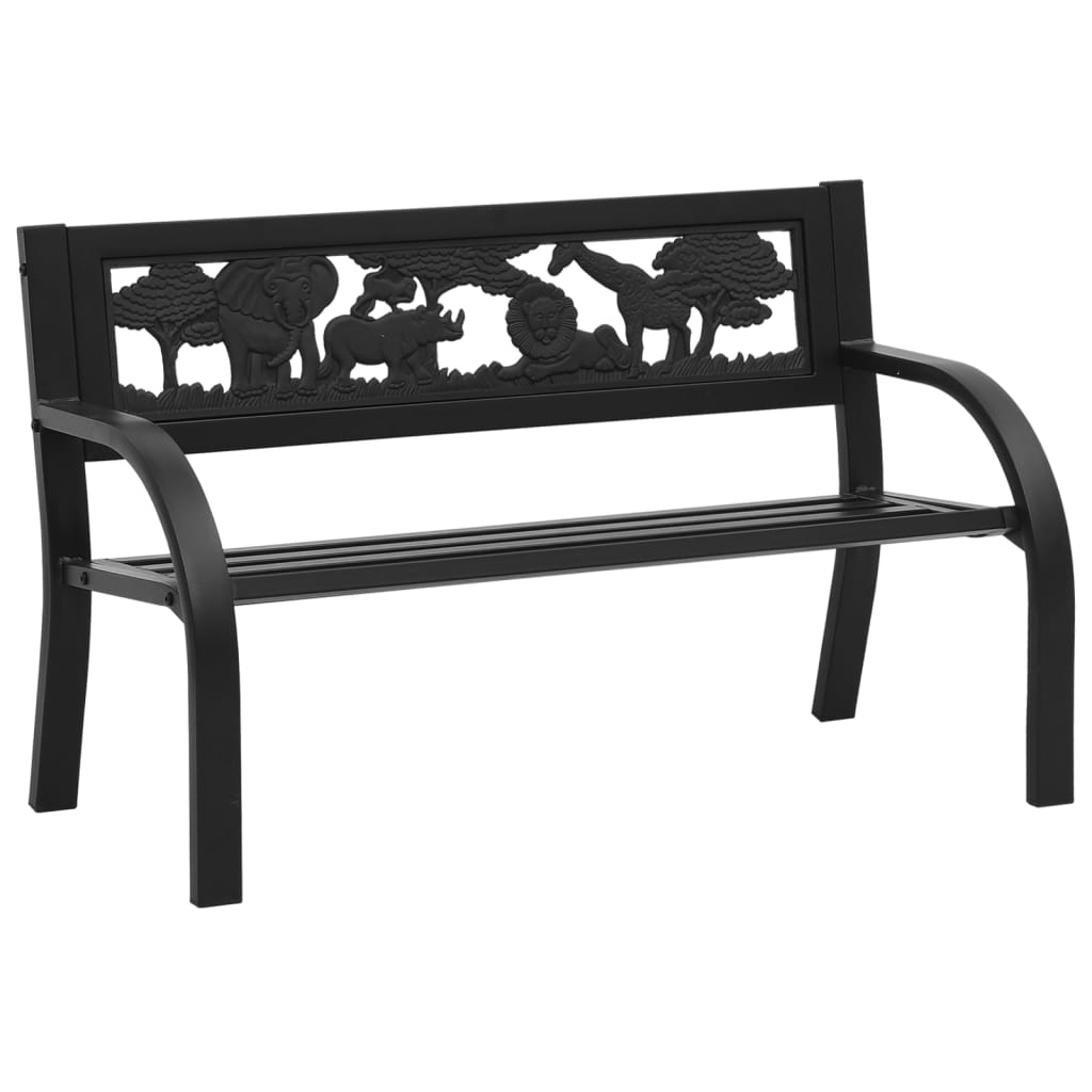 vidaXL Kids' Garden Bench 86 cm Steel