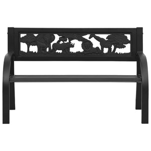 vidaXL Kids' Garden Bench 86 cm Steel