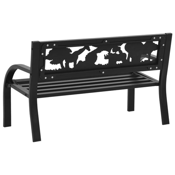 vidaXL Kids' Garden Bench 86 cm Steel