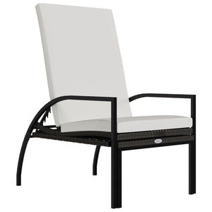 vidaXL Sun Loungers 2 pcs with Footrest PE Rattan Brown