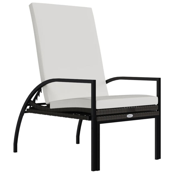 vidaXL Sun Loungers 2 pcs with Footrest PE Rattan Brown