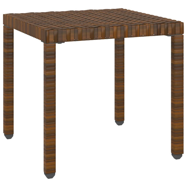 vidaXL Sun Loungers 2 pcs. with Table Poly Rattan Brown