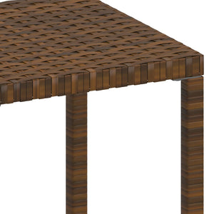 vidaXL Sun Loungers 2 pcs. with Table Poly Rattan Brown