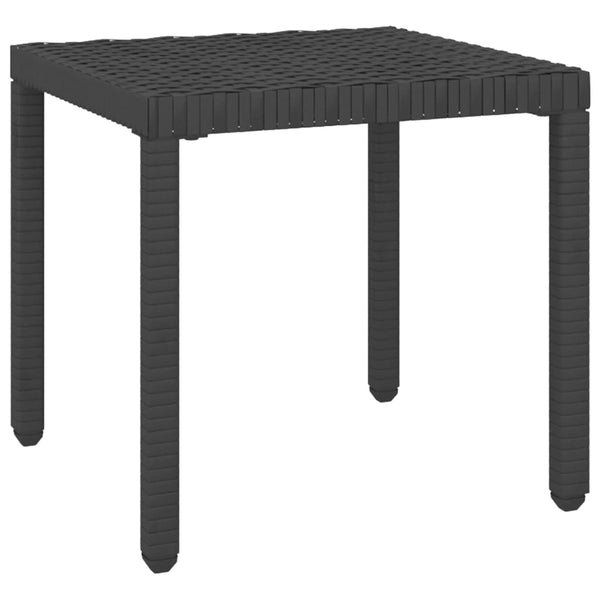 vidaXL Sun Loungers 2 pcs. with Table Poly Rattan Black