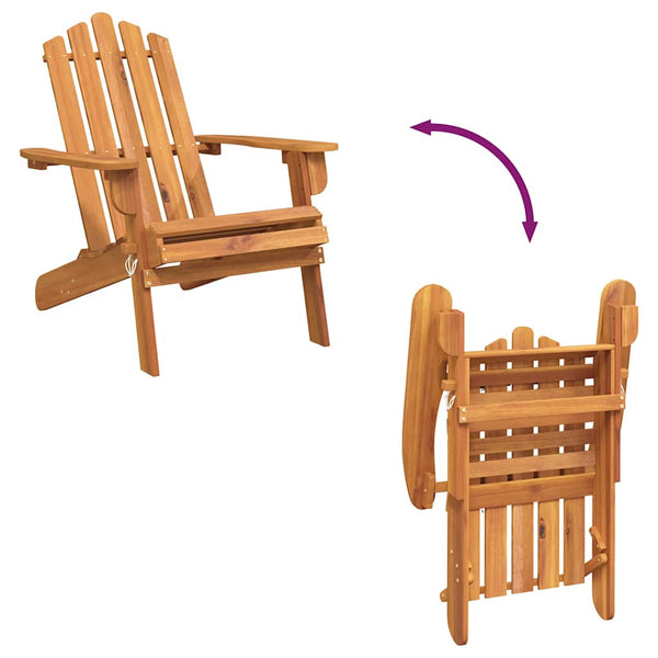 vidaXL Adirondack Garden Chair Solid Acacia Wood