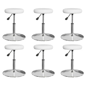 vidaXL Dining Chairs 6 pcs White Artificial Leather