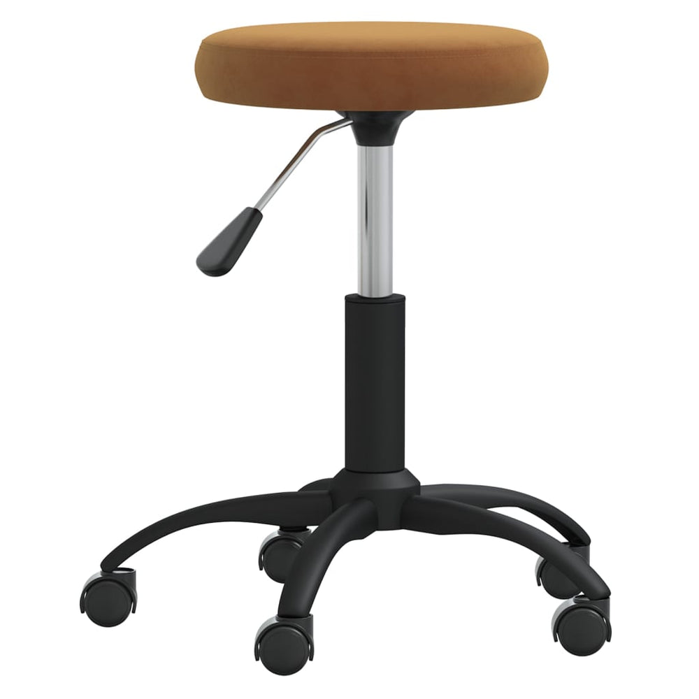 vidaXL Dining Chair Brown Velvet