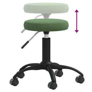 vidaXL Massage Stool Velvet Dark Green