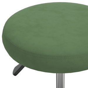 vidaXL Massage Stool Velvet Dark Green
